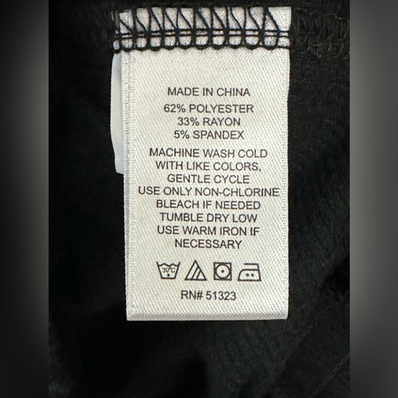 1.STATE - Black Ribbed Crew Neck Balloon Sleeve Sweater - Elastic Waist  Medium - Picture 9 of 9